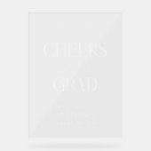 Welkom bij het Afstudeerder Modern Afstuderen Acryl Bord (Voorkant)