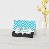 Welkom bij het avontuur, nieuwe Home Gefeliciteerd Kaart (Gele Bloem)