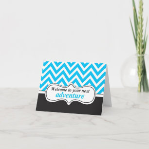Welkom bij het avontuur, nieuwe Home Gefeliciteerd Kaart