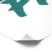 Welkom bij het blok van het volleybalmiddenblok perfect poster (Hoek)