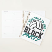 Welkom bij het blok van het volleybalmiddenblok planner (Display)