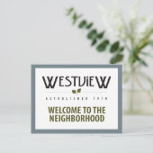 Welkom bij het Briefkaart Buurgroep (Staand voorkant)