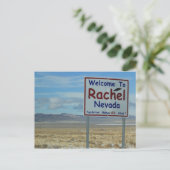 Welkom bij het Briefkaart Rachel Nevada - gebied 5 (Staand voorkant)