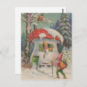 Welkom bij het Briefkaart van de paddenstoel (Voorkant / Achterkant)