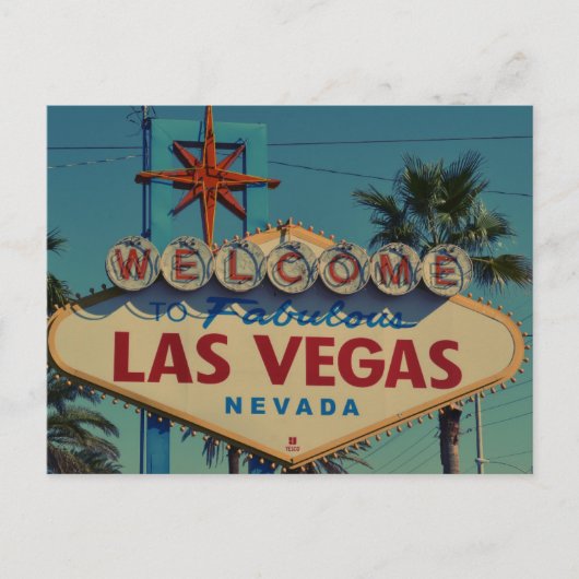 Welkom bij het briefkaart van Fabulous Las Vegas N (Voorkant)