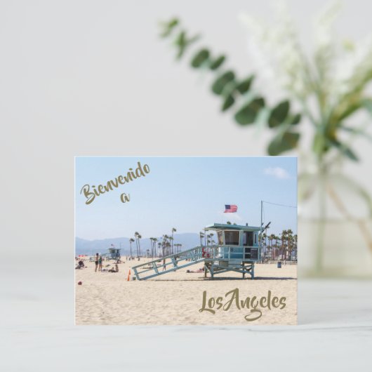 Welkom bij het briefkaart van Los Angeles (Staand voorkant)