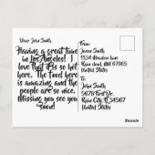 Welkom bij het briefkaart van Los Angeles (Achterkant)