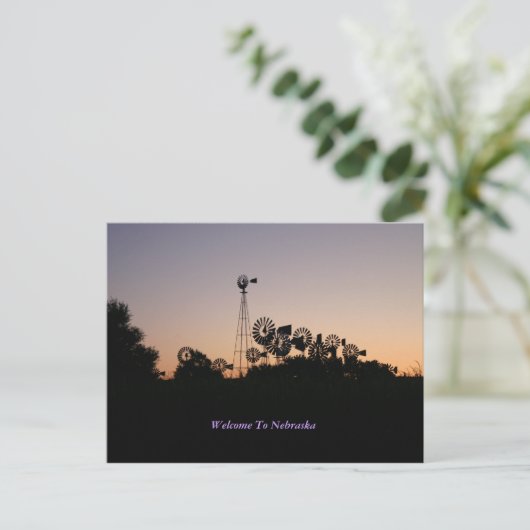 Welkom bij het Briefkaart van Nebraska (Staand voorkant)