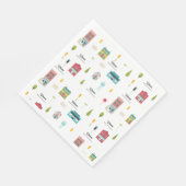 Welkom bij het Buurt Patroon Baby shower Servet (Hoek)