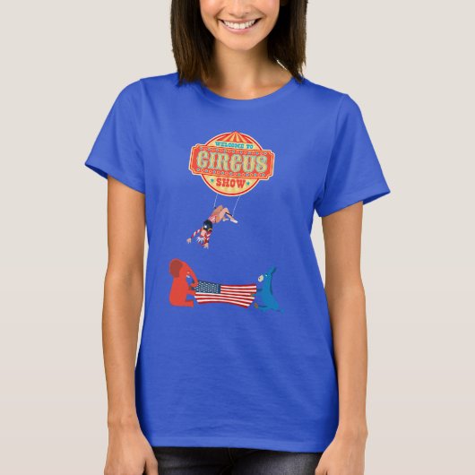 Welkom bij het Circus Show Politiek Circus T-shirt (Voorkant)