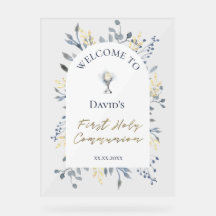 welkom bij het Eerste Communie Acryl Bord