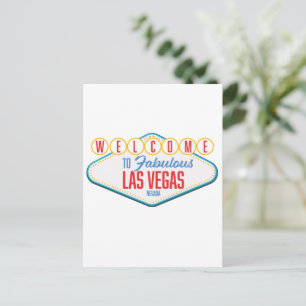 Welkom bij het fabuleuze Las Vegas Briefkaart