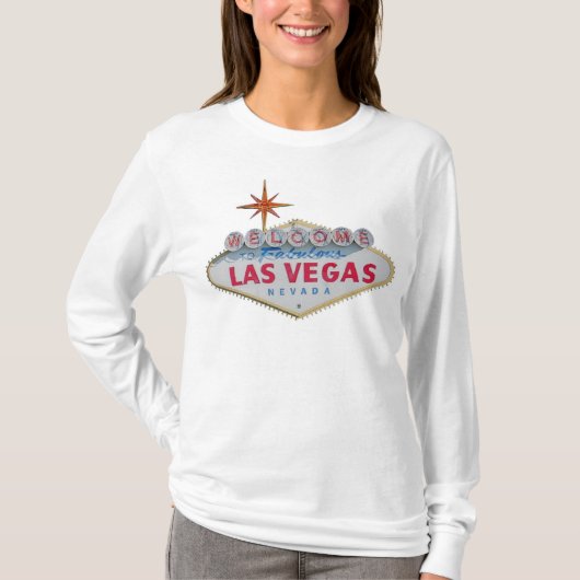 Welkom bij het Fabulous Las Vegas Long Sleeve T-sh T-shirt (Voorkant)