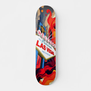 Welkom bij het Fabulous Las Vegas Nevada-bord Abst Persoonlijk Skateboard