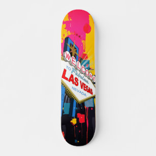 Welkom bij het Fabulous Las Vegas Nevada Bord Kleu Persoonlijk Skateboard