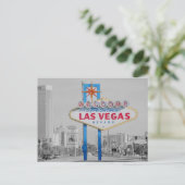 Welkom bij het Fabulous Las Vegas Sign Briefkaart (Staand voorkant)