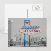 Welkom bij het Fabulous Las Vegas Sign Briefkaart (Voorkant / Achterkant)