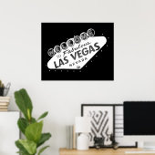 Welkom bij het Fabulous Las Vegas Sign Poster (Thuiskantoor)