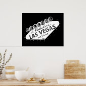 Welkom bij het Fabulous Las Vegas Sign Poster (Keuken)