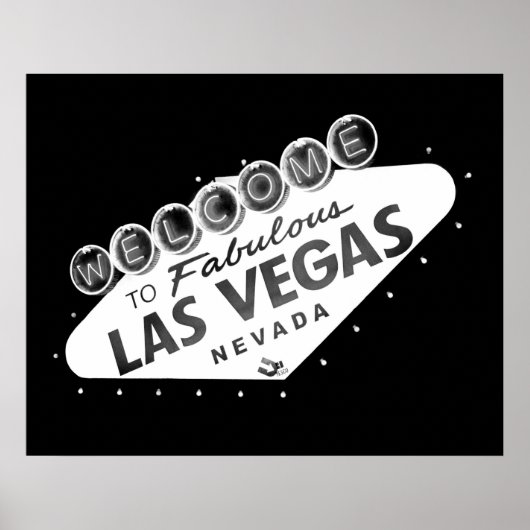 Welkom bij het Fabulous Las Vegas Sign Poster (Voorkant)