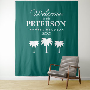 Welkom bij het familiehereniging foto achtergrond wandkleed