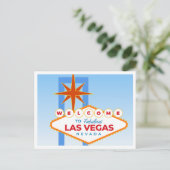 Welkom bij het fantastische Las Vegas Blue Sky Briefkaart (Staand voorkant)
