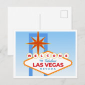 Welkom bij het fantastische Las Vegas Blue Sky Briefkaart (Voorkant / Achterkant)