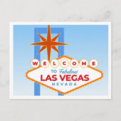 Welkom bij het fantastische Las Vegas Blue Sky Briefkaart (Voorkant)