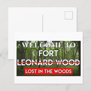Welkom bij het fort Leonard Wood verloren in de Bo Briefkaart