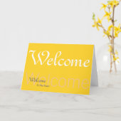 Welkom bij het gele team kaart (Gele Bloem)