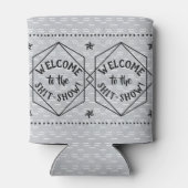 Welkom bij het *hit Show! Funny Chaos Humor Blikjeskoeler (Achterkant)