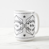 Welkom bij het *hit Show | Sarcastic Funny Koffiemok (Voorkant rechts)