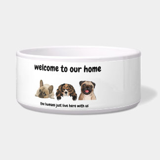 Welkom bij het huis van de hond - grappige hondenk voerbakje