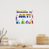 Welkom bij het kunstlokaal poster (Keuken)