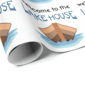 Welkom bij het Lake House Cadeaupapier (Rol Hoek)