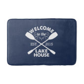 Welkom bij het Lake House | Rustic Canoe Paddles Badmat (Voorkant)