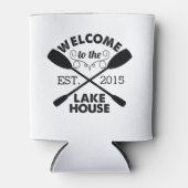 Welkom bij het Lake House | Rustische Paddles Blikjeskoeler (Voorkant)