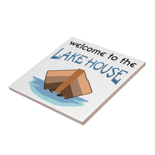 Welkom bij het Lake House Tegeltje (Zijkant)