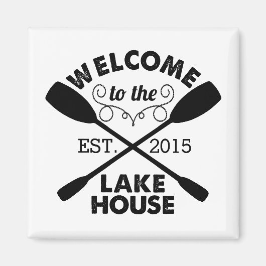 Welkom bij het Lake House | Uitgebreid Magneet (Voorkant)