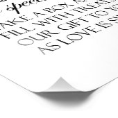 Welkom bij het Lolly Buffet Wedding Sign - Box Foto Afdruk (Hoek)