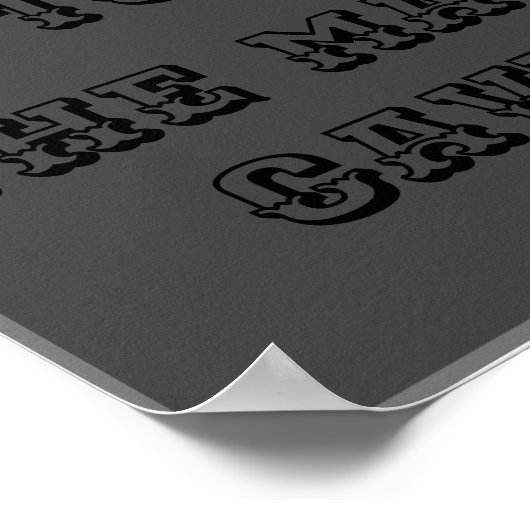 Welkom bij het man grot poster (Hoek)