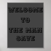 Welkom bij het man grot poster (Voorkant)