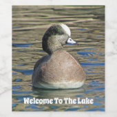 Welkom bij het Mannenvrouwenmeer Foto Wild Bird Wijn Etiket (Enkel label)