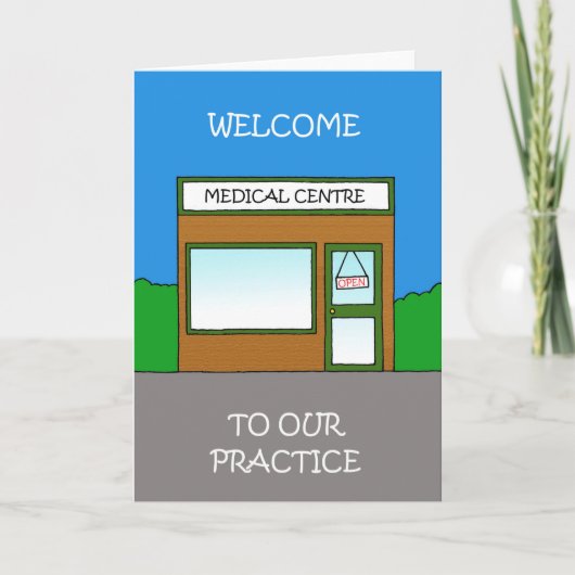Welkom bij het medische centrum kaart (Voorkant)