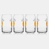 Welkom bij het meer blikvorm glas (Rechts)