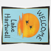Welkom bij het meer fleece deken (Voorkant (Horizontaal))
