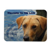 Welkom bij het meer van Labrador Magneet (Horizontaal)