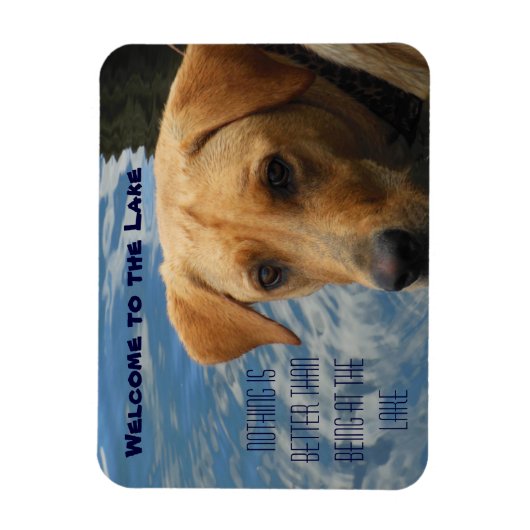 Welkom bij het meer van Labrador Magneet (Verticaal)