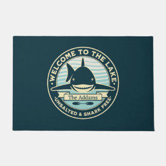 Welkom bij het meer van ongezouten en haaivrije do deurmat