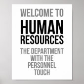 Welkom bij het menselijk potentieel poster (Voorkant)